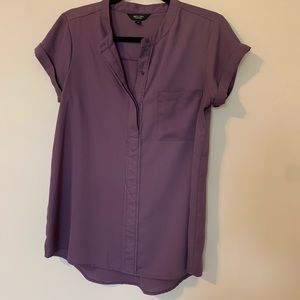 Purple Simply Vera Business Casual Top
